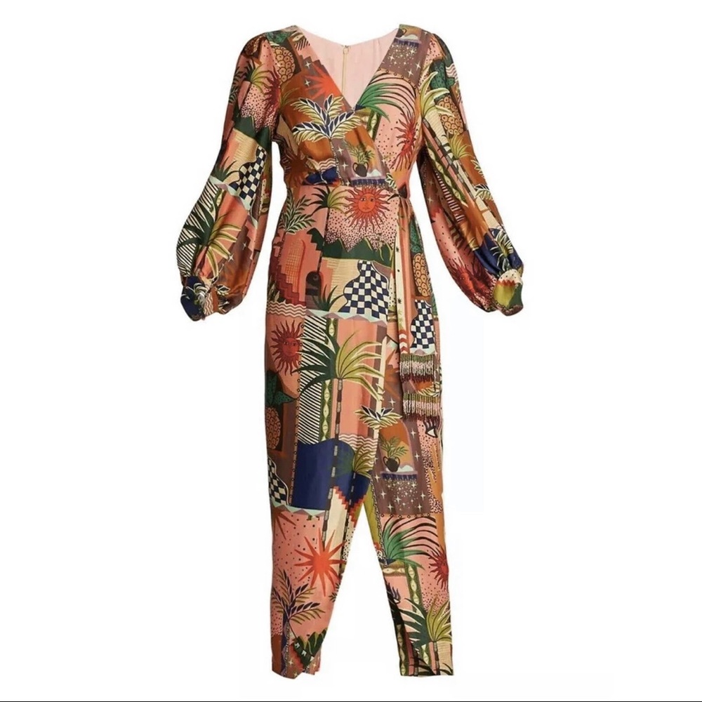Farm Rio mystic city wrap jumper multi NWT